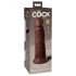 King Cock Elite 8 - Dildo réaliste à base adhésive (20cm) - Marron