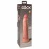 King Cock Elite 9 - připínací, realistické dildo (23 cm) - přírodní