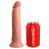 King Cock Elite 9 - zuignap, realistische dildo (23 cm) - naturel