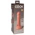 King Cock Elite 6 - připínací, realistické dildo (15 cm) - tmavě přírodní