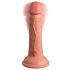 King Cock Elite 6 - připínací, realistické dildo (15 cm) - tmavě přírodní