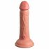 King Cock Élite 6 - vibromasseur réaliste à ventouse 15 cm (naturel foncé)