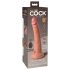 King Cock Elite 7 - vibromasseur avec ventouse et télécommande 18cm - naturel