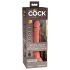 King Cock Elite 7 - vibromasseur avec ventouse et télécommande 18cm - naturel