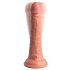 King Cock Elite 7 - zuignap, radiografische vibrator 18cm - natuur