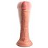 King Cock Elite 7 - připínací, rádiem řízený, realistický vibrátor (18 cm) - přírodní