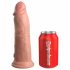 King Cock Elite 8 - Vibrateur réaliste ventouse (20 cm) - Naturel