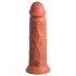 King Cock Elite 8 - připínací, realistické dildo (20 cm) - tmavě přírodní