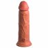 King Cock Elite 8 - připínací, realistické dildo (20 cm) - tmavě přírodní