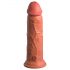 King Cock Elite 8 - připínací, realistické dildo (20 cm) - tmavě přírodní