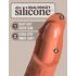 King Cock Elite 8 - připínací, realistické dildo (20 cm) - tmavě přírodní