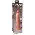 King Cock Elite 9 - přísavný vibrátor 23 cm - přirozený