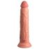 King Cock Elite 9 - Rádiem řízený, realistický vibrátor (23 cm) - přírodní