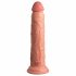 King Cock Elite 9 - přísavný vibrátor 23 cm - přirozený