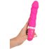 Sourire Doux - vibromasseur chauffant rechargeable (rose)