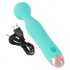 Cuties Mini Wand - oplaadbare, waterdichte massager vibrator (groen)