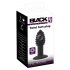 Black Velvet Twist - vibrateur anal en silicone rechargeable (noir)