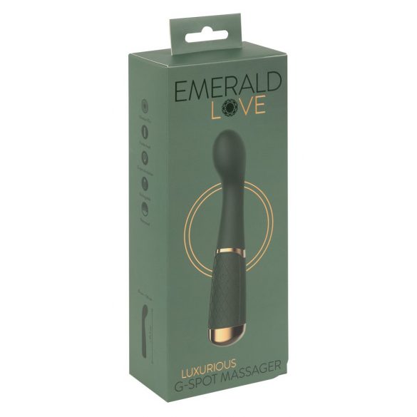 Émeraude Amour - vibrateur point G rechargeable et étanche (vert)