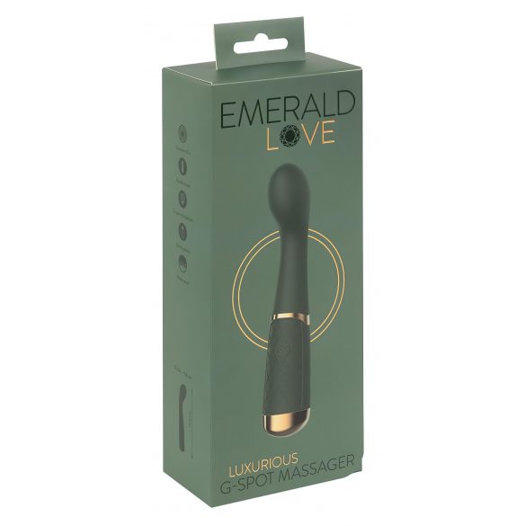 Emerald Love Luxurious G Spot Vibe - nabíjecí, vodotěsný vibrátor na bod G (zelený)