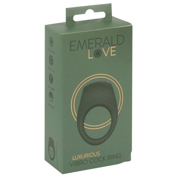 Emerald Love - oplaadbare, waterdichte vibratiering (groen)