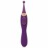 Javida - Ensemble stimulateur clitoridien et vibromasseur rechargeable 2en1 (violet)