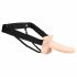 You2Toys Strap-on - Vibrateur creux rechargeable à enfiler (naturel)