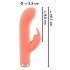 You2Toys Peachy! Mini Rabbit - Vibromasseur rechargeable (pêche)