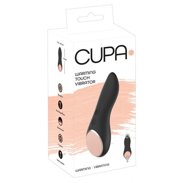 You2Toys CUPA - vibrateur clitoridien chauffant rechargeable (noir)