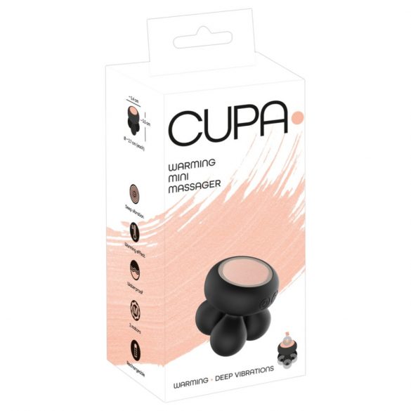 You2Toys CUPA Mini - oplaadbare verwarmde vibrator (zwart)