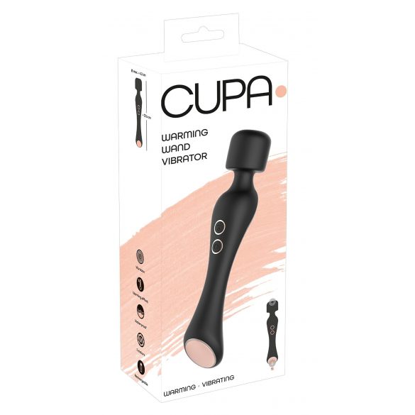 You2Toys CUPA Wand - dobíjecí masážní vibrátor 2v1 (černý)