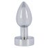 ANOS Heavy Metal - metalen anale vibrator (zilver)