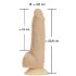 Naked Addiction Rotating 7 - bezdrátový rotační vibrátor (18 cm) - přírodní