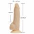 Naked Addiction - Vibreur Rotatif Rechargeable (18cm) - Naturel