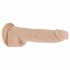 Naked Addiction Thrusting 9 - bezdrátový, rádiem řízený, vibrační vibrátor - přírodní (23cm)