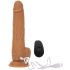 Naked Addiction Thrusting 9 - bezdrátový, rádiem řízený, vibrační vibrátor - tmavý (23cm)