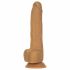 Naked Addiction Thrusting 9 - bezdrátový, rádiem řízený, vibrační vibrátor - tmavý (23cm)