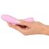 Cuties Mini 3 - vibromasseur rechargeable et étanche, nervuré (rose)