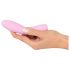 Cuties Mini 3 - vibromasseur rechargeable et étanche, nervuré (rose)