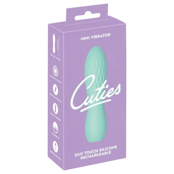 Cuties Mini 3 - Vibromasseur étanche géométrique rechargeable (vert)