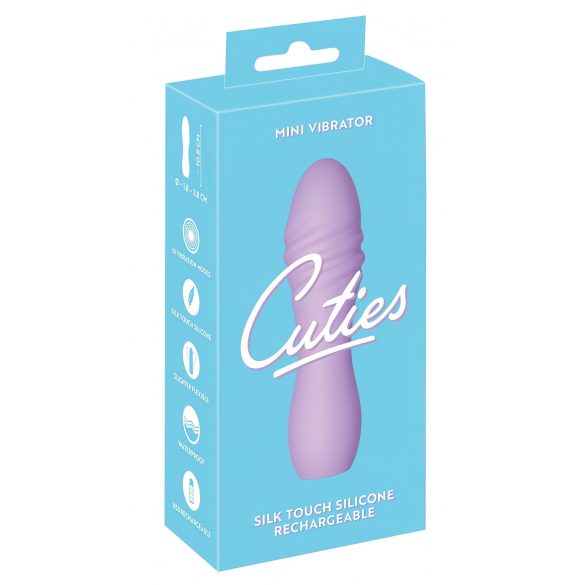 Cuties Mini 3 - dobíjecí, vodotěsný, spirálový vibrátor (fialový)