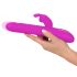 SMILE Lapin - vibromasseur rechargeable avec stimulateur de clitoris (rose)