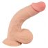 Nature Skin - Dildo s kůží - 19 cm (přírodní)