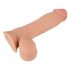 Natute Skin - dildo s kůží - 20 cm (přírodní)