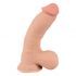 Natute Skin - dildo s kůží - 20 cm (přírodní)