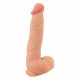 Natute Skin - dildo z kůží - 25 cm (přirozený)