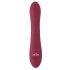 Javida - roterende vibrator met clitorisstimulator (rood)