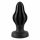 ANOS - superzachte, geribbelde anale dildo - 5 cm (zwart)