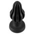 ANOS - super doux, texturé anal dildo - 5cm (noir)