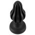 ANOS - dildo anal super doux à nervures - 7 cm (noir)