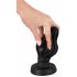 ANOS - dildo anal super doux à nervures - 7 cm (noir)